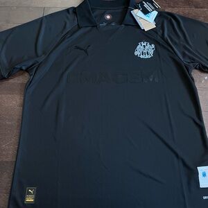 2024/25 Olympique de Marseille 125th Anniversary Black Jersey Size L BNWT Puma